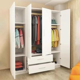 خزانة ملابس 220×170×50 سم - أبيض