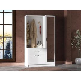 خزانة ملابس 110×50×183 سم - أبيض